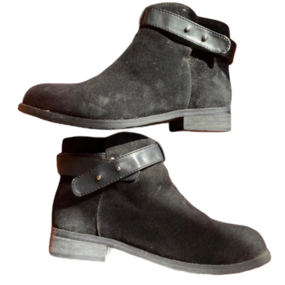 WANTED Black Suede Booties ~ size 6.5